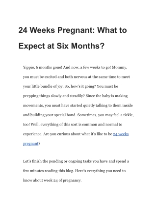 24 Weeks Pregnant_ What to Expect at Six Months