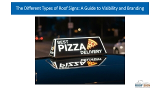 The Different Types of Roof Signs A Guide to Visibility and Branding