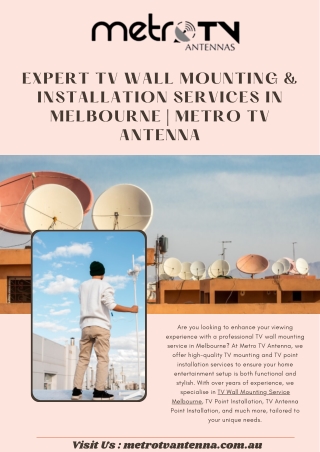 Expert TV Wall Mounting & TV Point Installation Melbourne