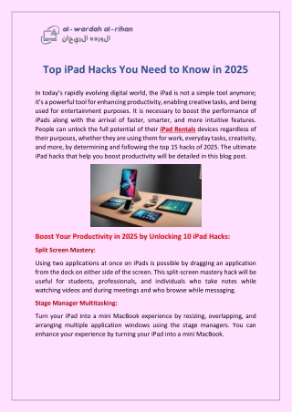 Top iPad Hacks You Need to Know in 2025