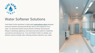 Water Softener Plant