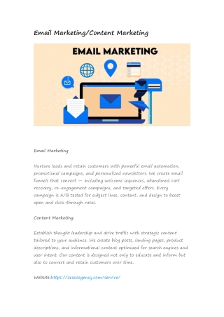 Email Marketing/Content Marketing