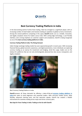 Best Currency Trading Platform in India