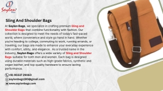 Sling And Shoulder Bags