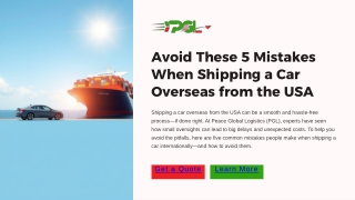 Avoid These 5 Mistakes When Shipping a Car Overseas from the USA