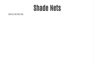 Shade net