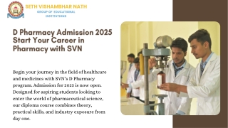 Your First Step in Healthcare D Pharmacy Admission 2025
