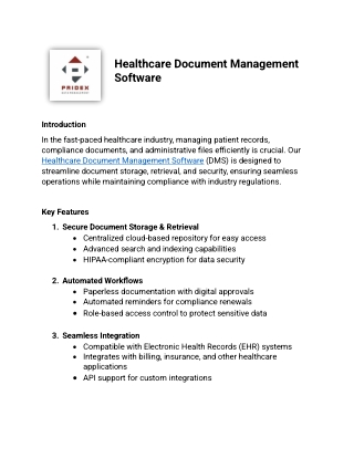 Healthcare Document Management Software