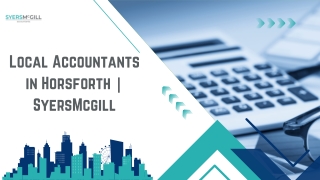 Local Accountants in Horsforth  SyersMcgill