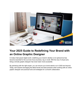 Your 2025 Guide to Redefining Your Brand with an Online Graphic Designer