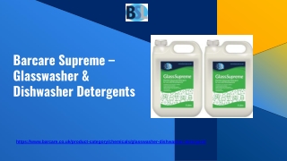 Glasswasher & Dishwasher Detergents