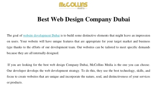 Top Best Web Design Company Dubai