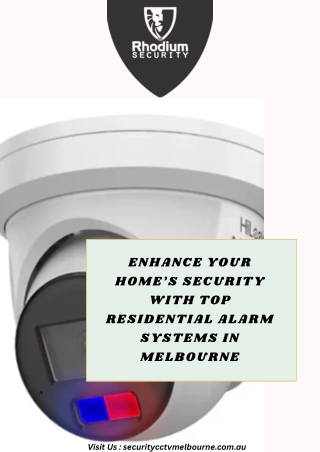 Trusted Residential Alarm Systems & Home Alarm Installation in Melbourne