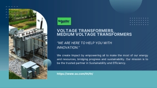 voltage transformers, medium voltage transformers | Schneider Thailand