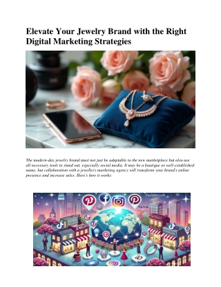 Looking for the Best Digital Marketing Agency for Luxury Jewellery Brands 20225