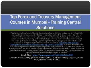 Best Forex Trading Courses at Training Central Solutions, Mumbai