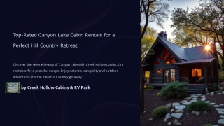 Top-Rated Canyon Lake Cabin Rentals for a Perfect Hill Country Retreat
