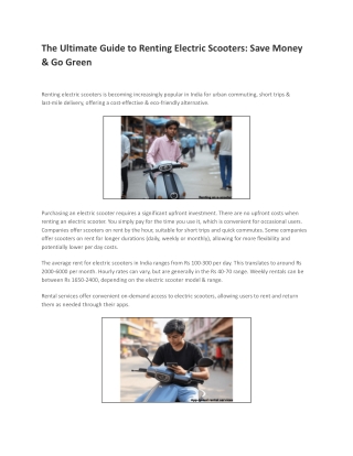 The Ultimate Guide to Renting Electric Scooters_ Save Money & Go Green