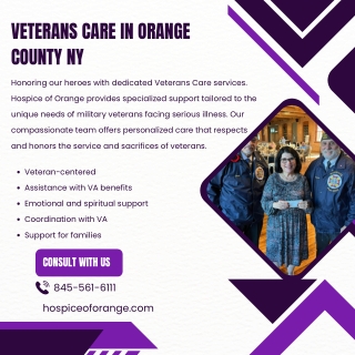 Veterans Care in Orange County NY  Hospice of Orange