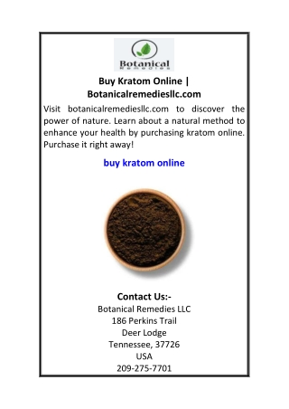 Buy Kratom Online  Botanicalremediesllc.com.pdf 2