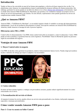Gestiona tus envíos sin complicaciones usando Amazon FBM