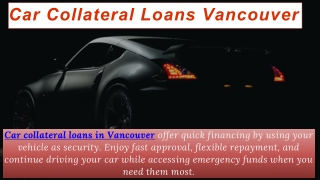 Car Collateral Loans Vancouver