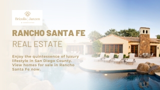 Rancho Santa Fe Homes for Sale - Brizolis Janzen & Associates