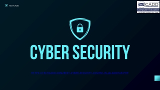 best cyber security course in Jalandhar