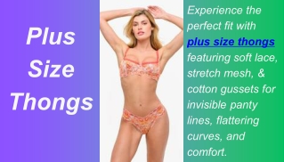 Plus Size Thongs