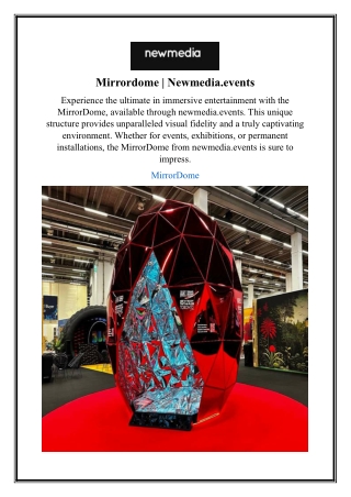 Mirrordome | Newmedia.events