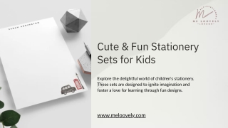 Fine Art Stationery Sets for Creative Kids