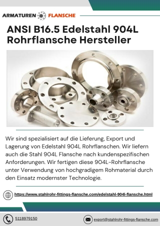 Edelstahl 904L Flansche