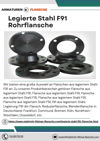 Legierte Stahl F91 Rohrflansche