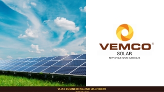 VEMCO SOLAR Power Your Future with Solar