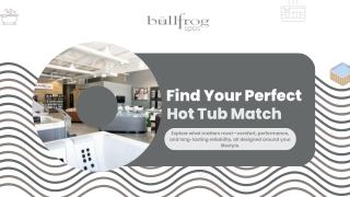 Best Hot Tubs On The Market | Bullfrog Spas