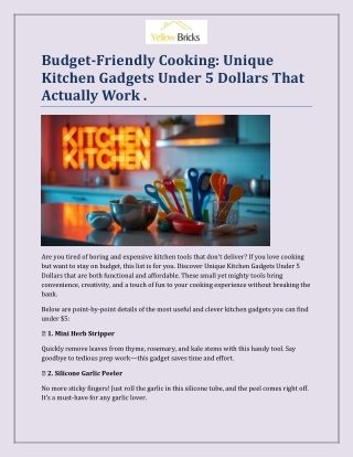 Budget Friendly Cooking Unique Kitchen Gadgets Under 5 Dollars That Actually Work .