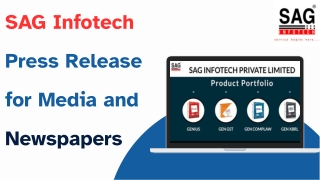 SAG Infotech – Media Press Release