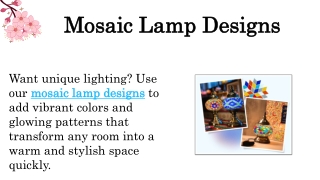 Mosaic Lamp Designs