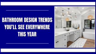 Improve Comfort and Style With Bathroom Renovation