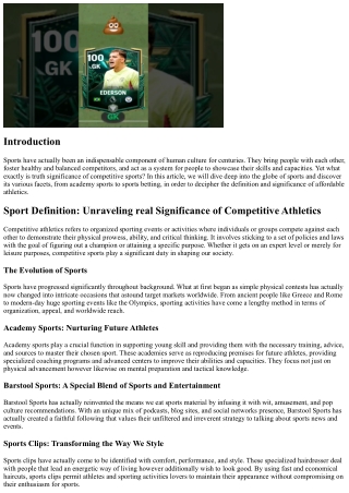 Sport Definition: Unraveling the True Significance of Competitive Sports