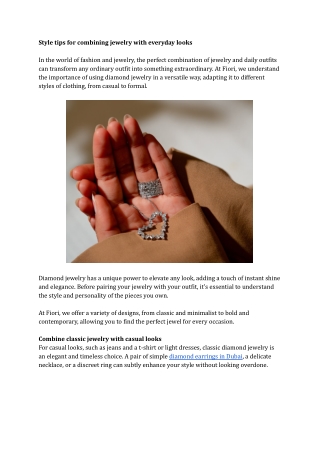 Style tips for combining jewelry with everyday looks.docx