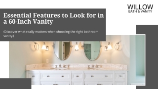 Essential Features to Look for in a 60-Inch Vanity