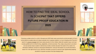 How to Find the Ideal School in Sonepat That Offers Future Proof Education in 2025