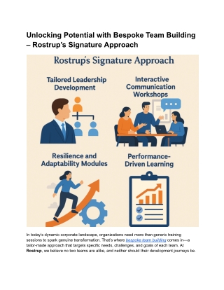 Bespoke Team Building – By Rostrup