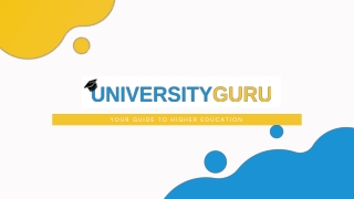 Your Guide to Higher Education