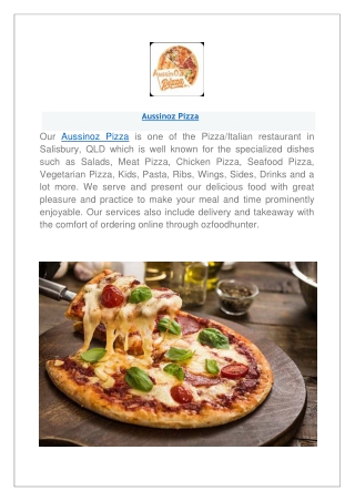 Aussinoz Pizza Salisbury menu! Flat 15% Offer- Order now
