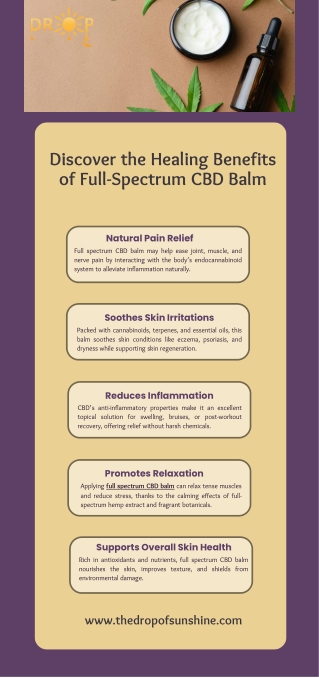 Discover the Healing Benefits of Full Spectrum CBD Balm