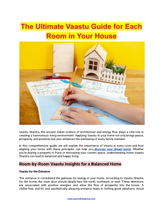 The Ultimate Vastu Guide for Each Room in Your House