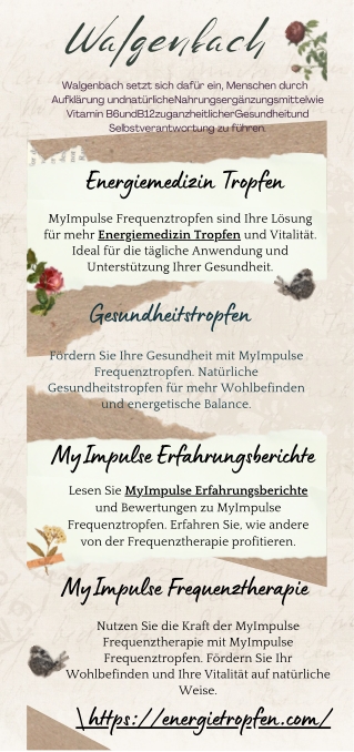 Energiemedizin Tropfen