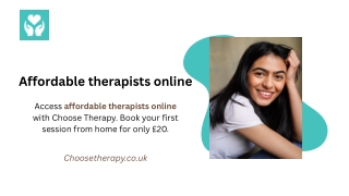 Affordable therapists online